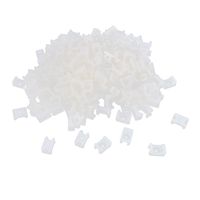 Uxcell Plastic Wire Buddle Cable Tie Mount Saddle, 5mm Dia, 1000pcs, White