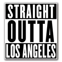 CUSTOMI LOS ANGELES Straight Outta Series Custom Decal Sticker for Car Truck Macbook Laptop Air Pro Vinyl