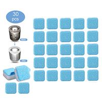 Les yeu Effervescent Tablet Washer Cleaner,Solid Washing Machine Cleaner With Triple Decontamination For Bath Room Kitchen 30pcs