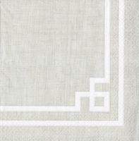 Entertaining with Caspari Cocktail Napkin, Rive Gauche Natural, 20-Pack