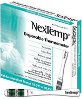 NexTemp Basic - Superior Accuracy and Maximum Infection Control for Healthcare Facilities - Disposable, Individually Wrapped (100 Pack) (Celsius)