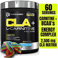Forzagen Cla + L Carnitine + Bcaa Powder - Bcaas Amino Acids with Cla Powder Increase Energy Free Caffeine Pre Workout | Morning Recovery | 60 Servings | Keto Burn | Premium Cla Supplements