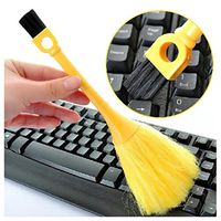 Microfiber Delicate Duster - InKach Keyboard Brush - Anti Static Brushes Computer Cleaning 2 Heads Brush Tool