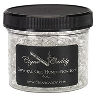 Cigar Caddy Crystal Gel Humidification, Large, 4-Ounce Jar, Reusable, Maintains Humidity at 70%