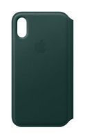 Apple Leather Folio (for iPhone Xs) - Forest Green
