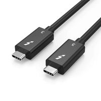Thunderbolt 3 Cable 40Gbps 5A/100W USB C Cord 2.3ft (0.7m) Super Fast Data Transfer for Docks, Display, Data Storage, MacBook Pro, Dell Latitude 12 5290 2-in-1, etc (100W-40Gb/s-2.3ft)