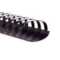 GBC Binding Spines / Spirals / Coils, 2" Diameter, 500 Sheet Capacity, CombBind, Black, 50 Pack (4200022)