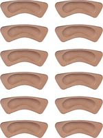 Hotop 6 Pairs Heel Cushion Pads Heel Shoe Grips Liner Self-Adhesive Shoe Insoles Foot Care Protector (Brown)