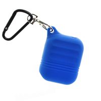 Earphone Case,Sikye Earpods/Earbuds Charger Protective Case Silicone Headset Organizer with Strap Anti-lost for for AirPods (Blue)