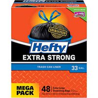 Hefty Strong Large Trash Bags 33 Gallon - Can Liner - 48 Count (2 Pack(48 Count))