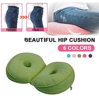 Dual Comfort Hips Up Seat Cushion,18'' Multifunctional Orthopedic Seat Cushion,Non-Slip Chair Pad for Tailbone Pain,Back Pain & Sciatica Relief