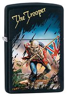 Zippo Custom Lighter: Iron Maiden, The Trooper - Black Matte 78864