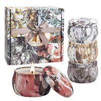 Angmile Soy Wax Aromatherapy Candles Set Freesia Lavender Rosemary, French Vanilla Scented Candles Birthday Christmas Gift Set
