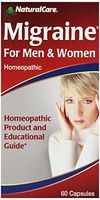 NaturalCare Homeopathic Migraine for Men & Women, Capsules, 60-Count