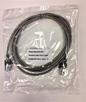 6.5' BX MC Shielded Cat 6A Armored Flexible Slim Rodent Proof RJ45 Patch Cable