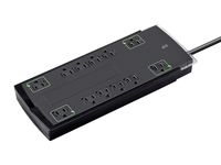 Monoprice 12 Outlet Slim Surge Protector Power Strip - Black - 10ft Heavy Duty Cord | UL Rated, 4,230 Joules with Grounded and Protected Light Indicator