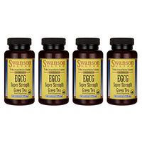 Swanson Egcg Super-Strength Green Tea 275 Milligrams 60 Capsules (4 Pack)