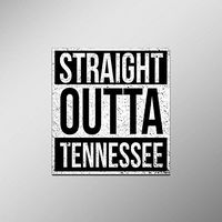Straight Outta Tennessee Vinyl Decal Sticker | Cars Trucks Vans SUVs Laptops Walls Windows Cups | Full Color | 4.5 X 5 Inches | KCD2082