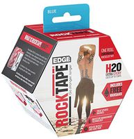 RockTape H2O Edge Highly Water-Resistant Kinesiology Tape with Travel Case, 16.4-Foot Continuous Roll, Blue