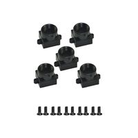 Festnight Metal M12 Mount Board Lens Holder 20mm Hole Distance Screw Spacing Black for CCTV Security Camera