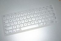 HQF Silicone Laptop Keyboard Cover - Soft Rubber Keyboard Skin Protector for MacBook Air 11"(Silver)