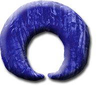 Candi Andi Handmade Weighted Neck & Shoulder Wrap | Flaxseed Filled | Hot/Cold Pad |Soothing Muscle Pain, Tension & Stress Relaxer | Crushed Velvet | Unscented | Majestic Purple