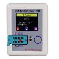 DANIU LCR-TC1 1.8inch Colorful Display Multifunctional TFT Backlight Transistor Tester for Diode Triode Capacitor Resistor Transistor LCR ESR NPN PNP MOSFET