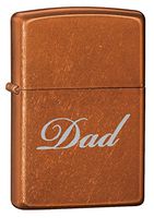 Toffee Finish Father's Day Zippo Lighter- "Dad"
