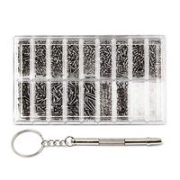 1set Micro-Screws Tool Set for Eyeglass Sunglass Spectacles Watch Screws Mini Screws Nail Nut Assortment Kit Repair T
