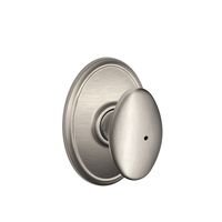 Schlage F40 SIE 619 WKF Wakefield Collection Siena Privacy Knob, Satin Nickel