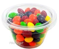 Empress 4 oz. Clear Plastic Disposable Portion Souffle Container Food Cups with Lids (Pack of 50 Sets)