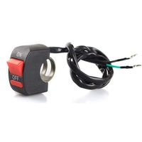 LEDUR Switch on off Motorcycle 7/9 Inch Universal Handlebar Mounting Switch for Headlight Fog Daytime Running Light