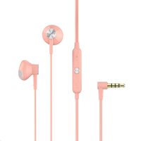 SONY Stereo Headset STH32 (Water Resistant IP57) Inline Remote to acyivate Siriu or Google Assistant (Pink)