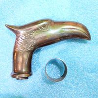 Humaira Nauticals Antique Brass Eagle Head Walking Stick Cane Handle Top By C