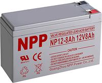 NPP 12V 8 Ah 12Volt 8 amp Rechargeable Sealed Lead Acid Battery for APC Back-UPS ES 550VA Back-UPS Pro 1300/1500 Liftmaster CSL-24VDC Slider Gate Opene F2