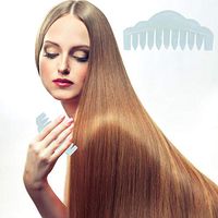 Heallily Jade Comb 4pcs Wave Design Jade Gua Sha Scraping Massage Guasha Board Acupuncture Therapy Trigger Point Treatment Hair Comb Scalp Massager