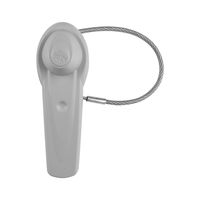 Sensormatic Ultra Tag Magnetic 9kG Hard Tag with Four Inch Stainless-Steel Lanyard - Gray - Pack of 100