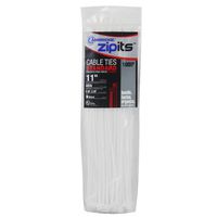 Cambridge ZipIts Multi Purpose Cable Ties Zip Ties 11 Inch 40 Lb 100 Pieces Standard Duty Natural