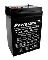 PowerStar Replaces Mighty Max ML4-6 - 6 Volt 4.5 Ah SLA Battery