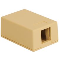 Surface Mount Box- 1-Port- 25pk- Iv