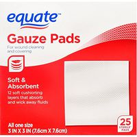 Equate Gauze Pads 3"x3" 25 Ct