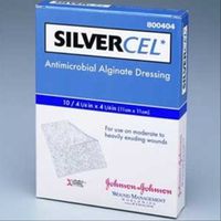 Silvercel Antimicrobial Alginate Dressing 4.25" x 4.25 sq." /Qty 10