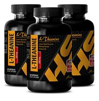 Energy Boost Natural - L-Theanine 200MG - L-theanine Supplements - 3 Bottle (180 Capsules)