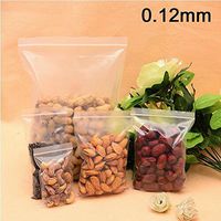 100pcs/pack Jewelry Ziplock Zip Zipped Lock Reclosable Plastic Poly Clear Bags 0.12mm (External Size 4cm x 6cm)