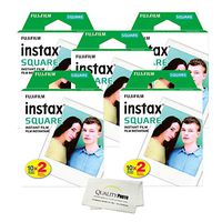 Fujifilm Instax Square Instant Film - 100 Exposures + Quality Photo Microfiber Cloth ...