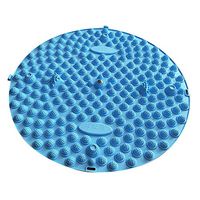 Round Shiatsu Foot Massage Mat - Shiatsu Circulation Reflexology Foot Massage Mat for Relieve Plantar Fasciitis, Heel, Foot Arch Pain & Stress (Extra Large,Blue)