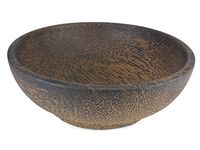 Rice Bowl Soup Bowl 8 Inches Black Wood Handmade Wooden Utensil Palm Wood Soup Rice Serving Bowl Restaurant Round Wooden Handcraft Serving