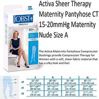 BSN Medical/Jobst H2901 Activa Sheer Therapy Stocking, Maternity, 15-20 mmHg, Nude, Size A, Pair