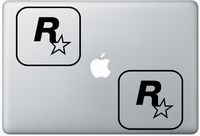 Rockstar Games Logo HenryDecalZD0274 Set Of Two (2x) , Decal , Sticker , Laptop , Ipad , Car , Truck