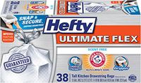Hefty Ultimate Flex Tall Kitchen Bags, Scent Free, 38 Count